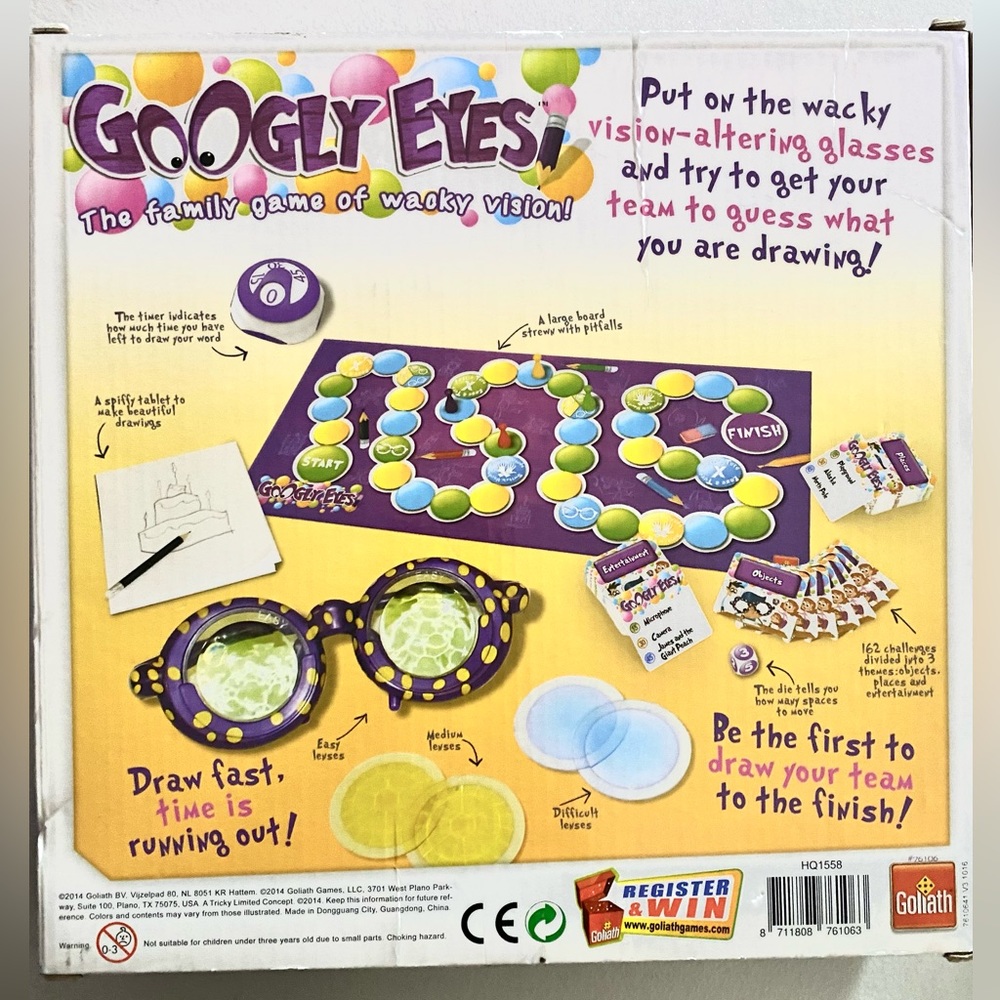 NWT - Googly Eyes - Includes Color Smash Card Game! FUN for the whole family - Picture 3 of 6